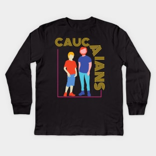 Caucasians T-Shirt For Men And Women Kids Long Sleeve T-Shirt